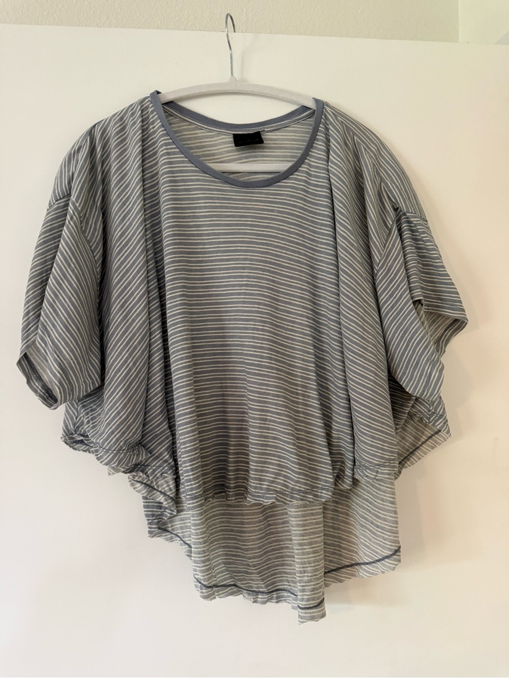 Urban Outfitters Gray & White Striped Dolman Tunic